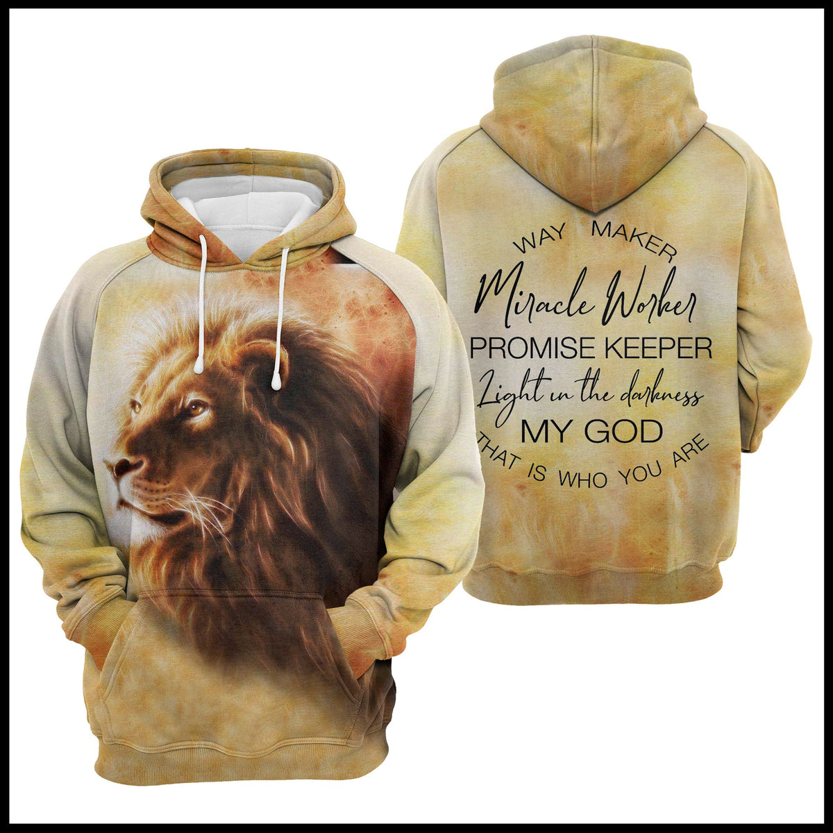 God Way Maker T224 - All Over Print Unisex Hoodie