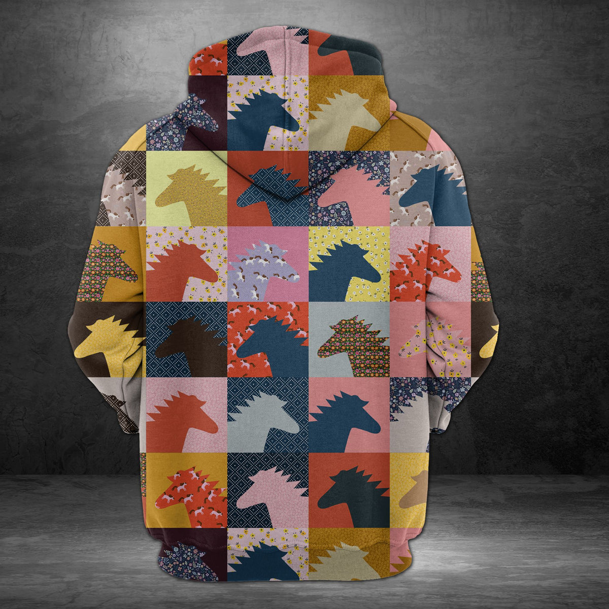 Colorful Horses H27402 - All Over Print Unisex Hoodie