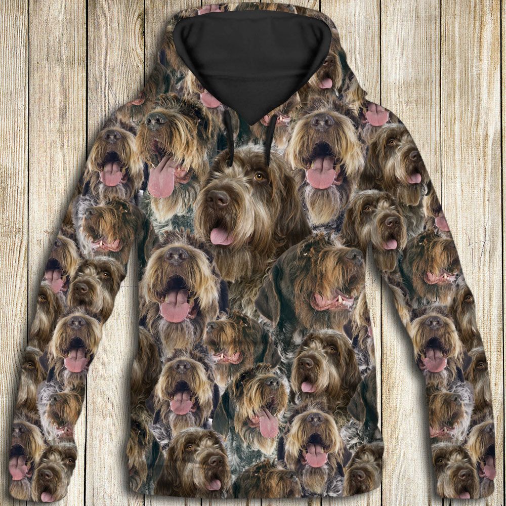 Wirehaired Pointing Griffon Awesome D284 - All Over Print Unisex Hoodie