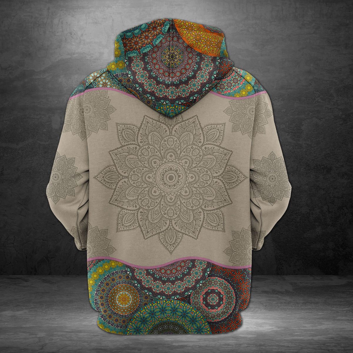 Awesome Rhode Island Mandala H14512 - All Over Print Unisex Hoodie