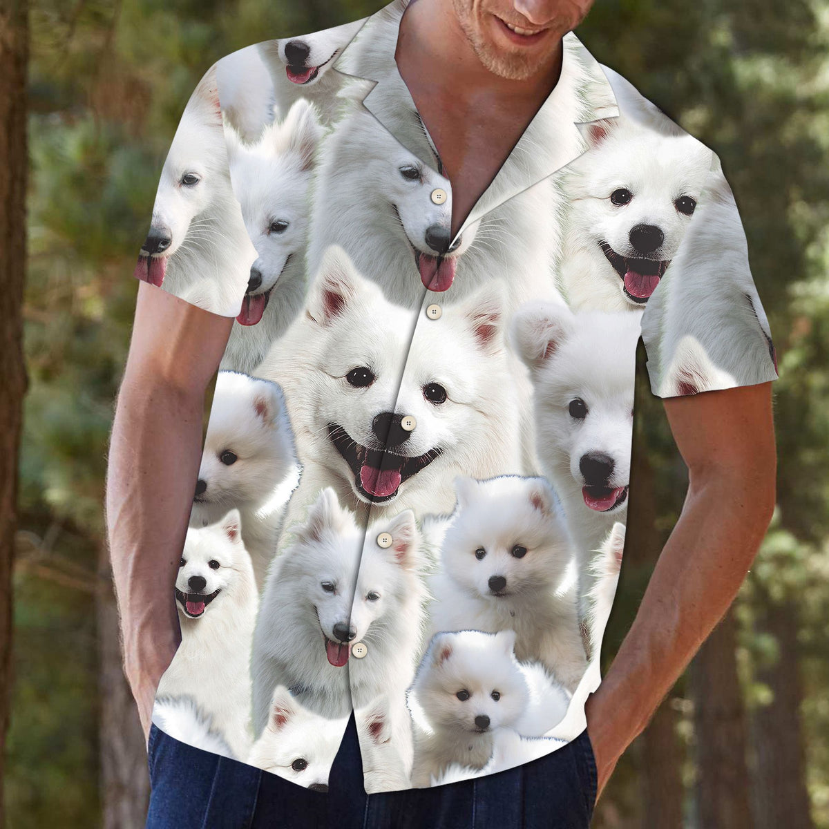 Japanese Spitz Awesome D0207 - Hawaii Shirt