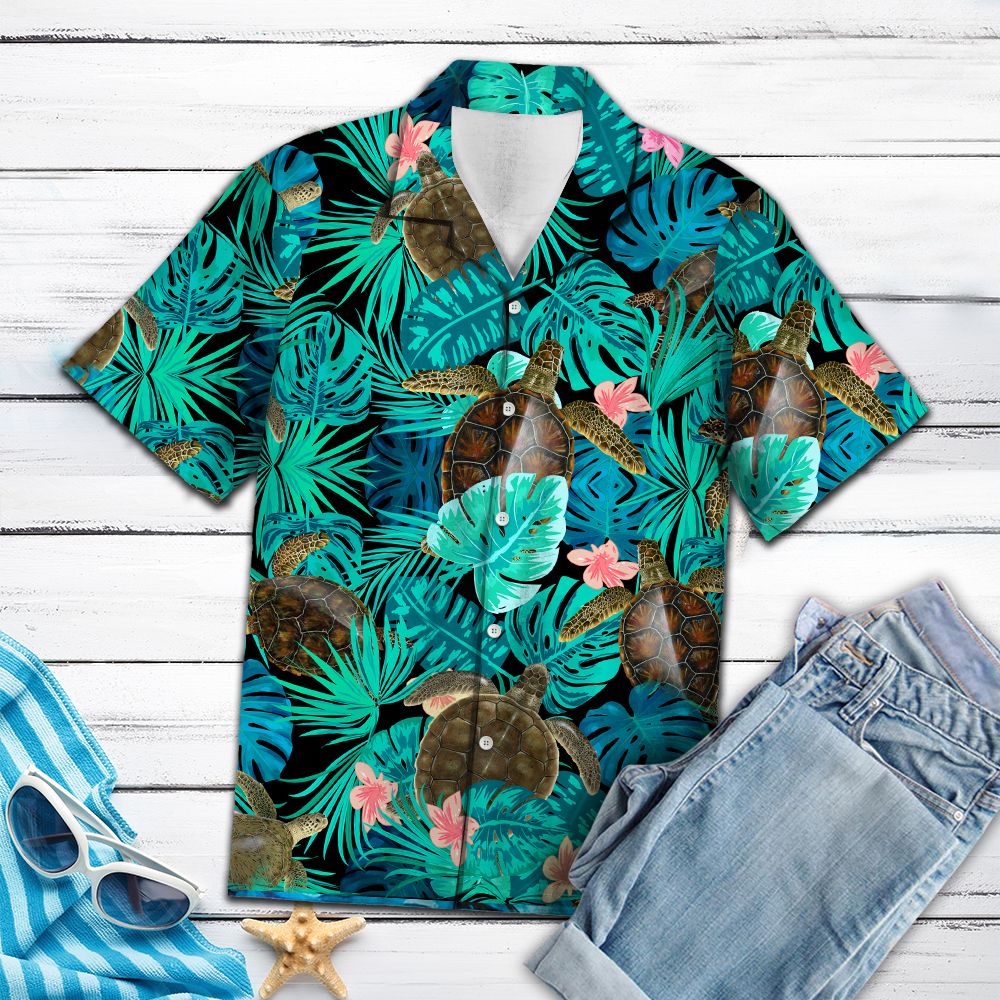 Awesome Turtle Tropical G5702 - Hawaii Shirt