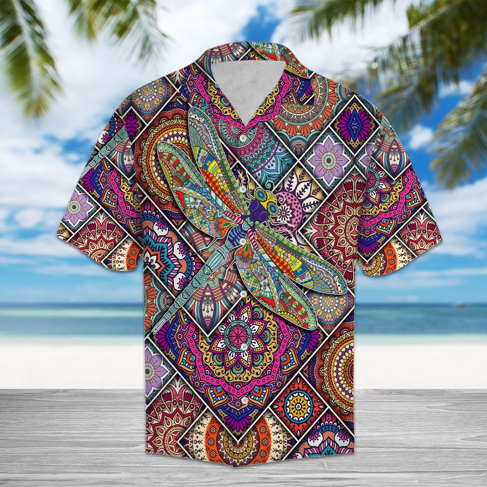 Dragonfly Mandala H2708 - Hawaii Shirt