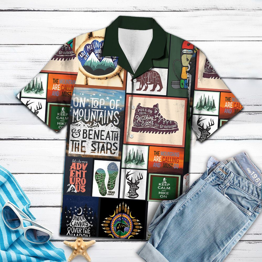 On Top Of Mountains Hiking H2733 - Hawaii Shirt