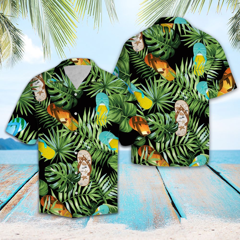 Flip Flop Green Tropical G5706 - Hawaii Shirt
