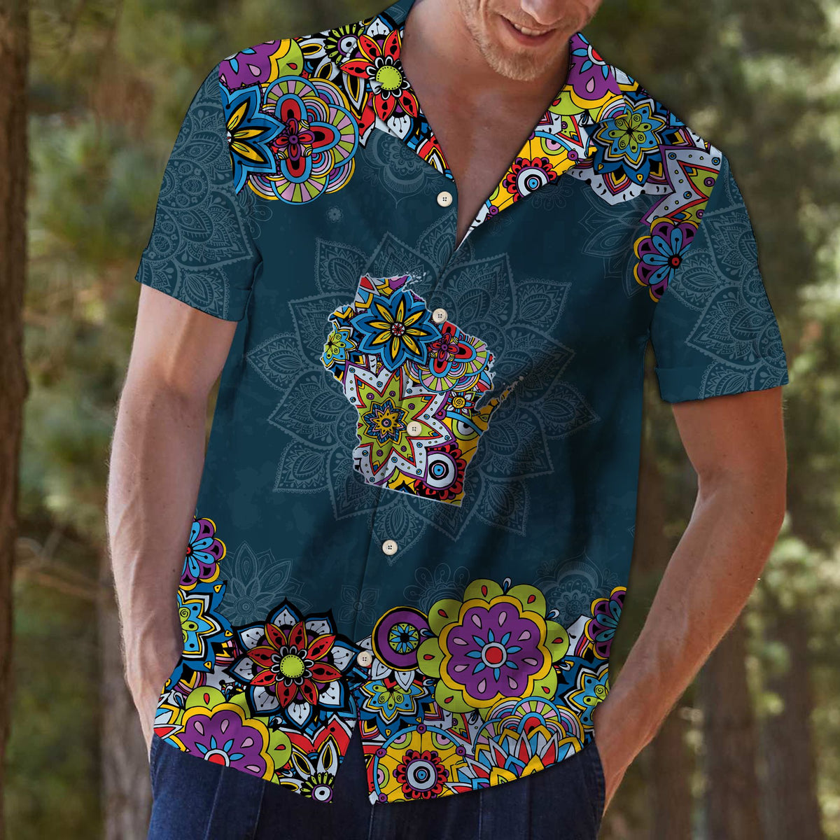 Wisconsin Mandala G5709 - Hawaii Shirt