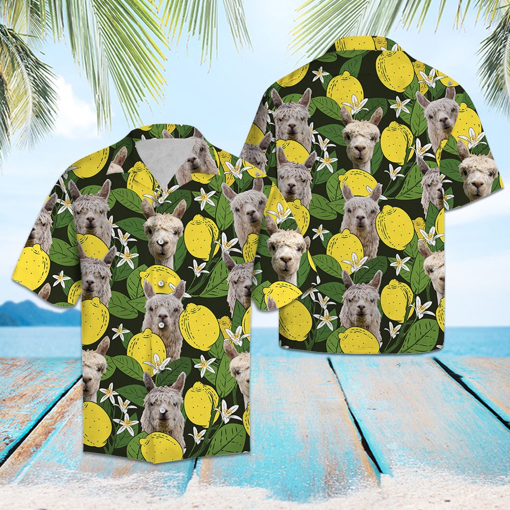 Alpacas Lemons Tropical T1007 - Hawaii Shirt