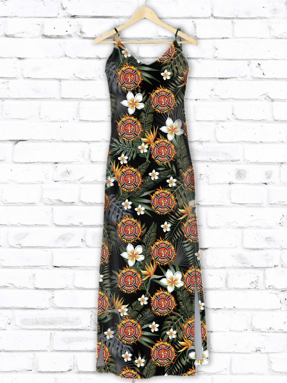 Hawaiian Firefighter Tropical D1307 - Hawaii Dress