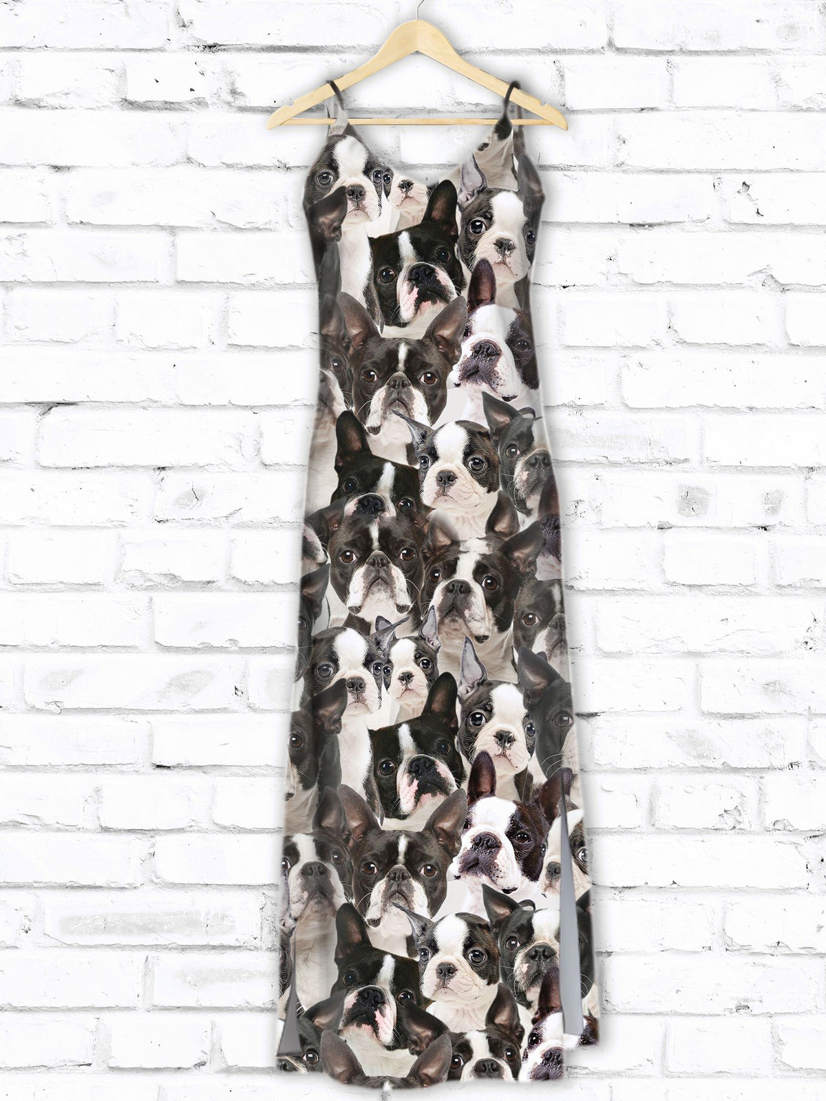 Hawaiian Boston Terrier Awesome D1407 - Hawaii Dress