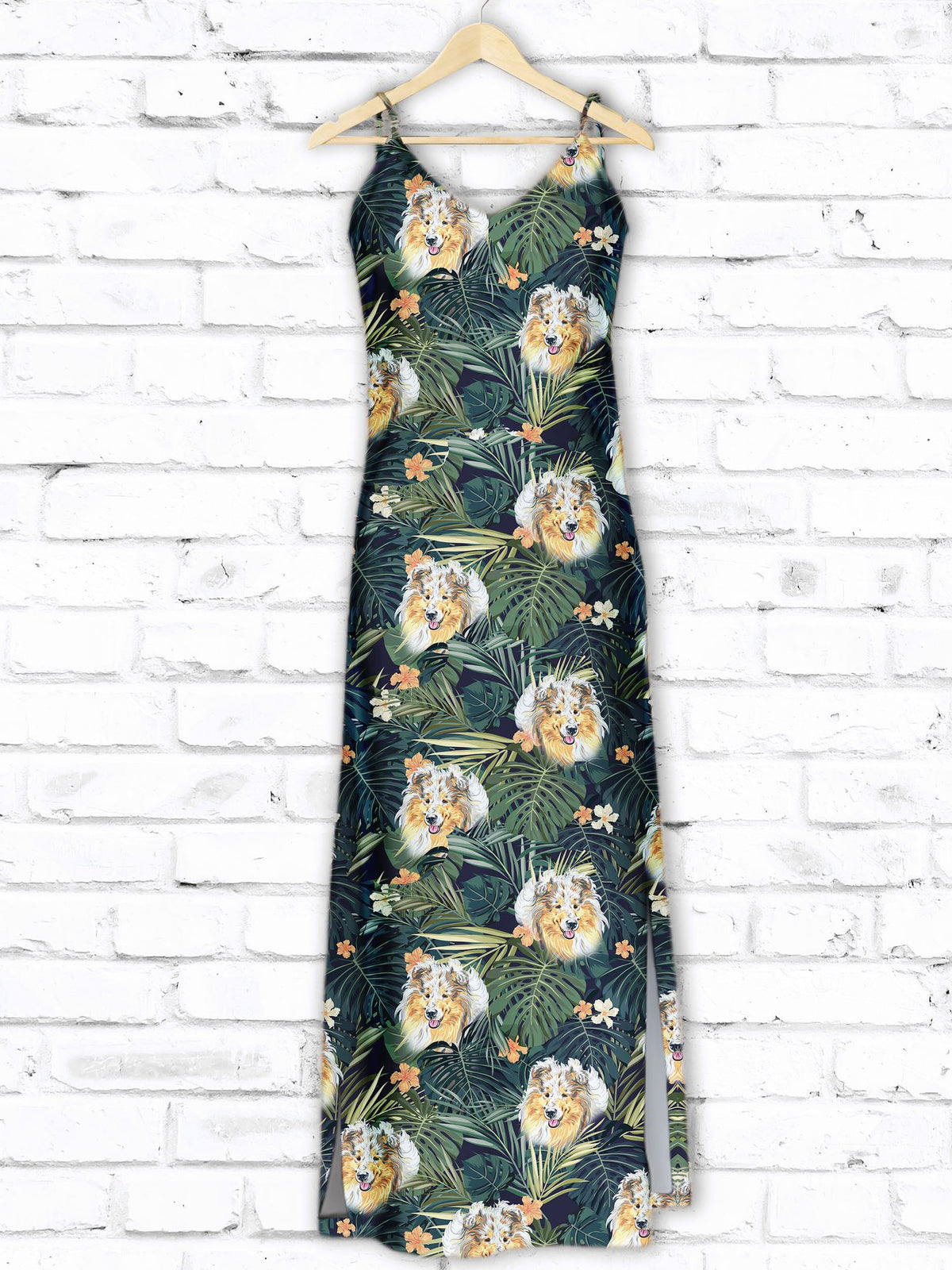 Hawaiian Shetland Sheepdog Tropical Plants T1407 - Hawaii Dress