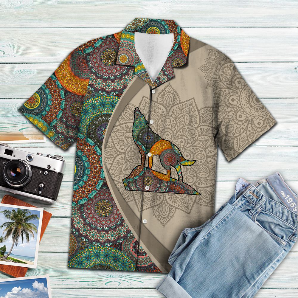 Wolf Mandala H147017 - Hawaii Shirt