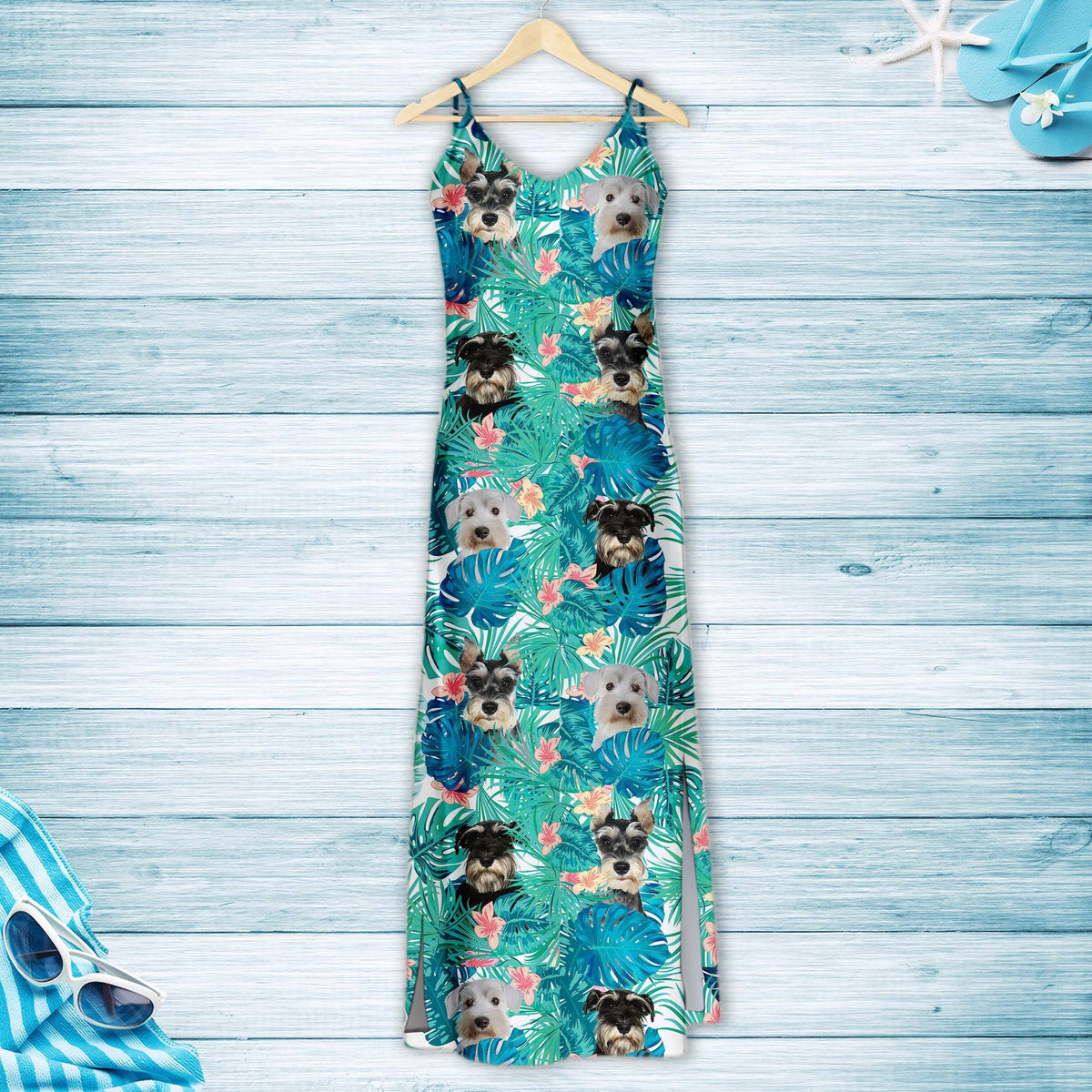 Hawaiian Tropical Miniature Schnauzer H157055 - Hawaii Dress