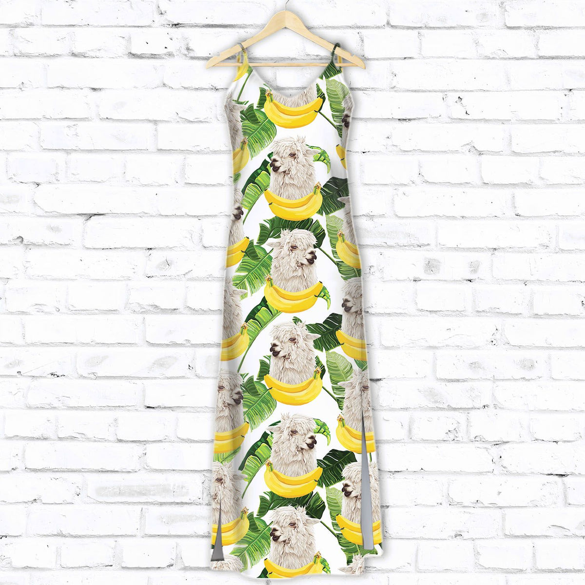 Llama Banana Pattern D1607 - Hawaiian Dress
