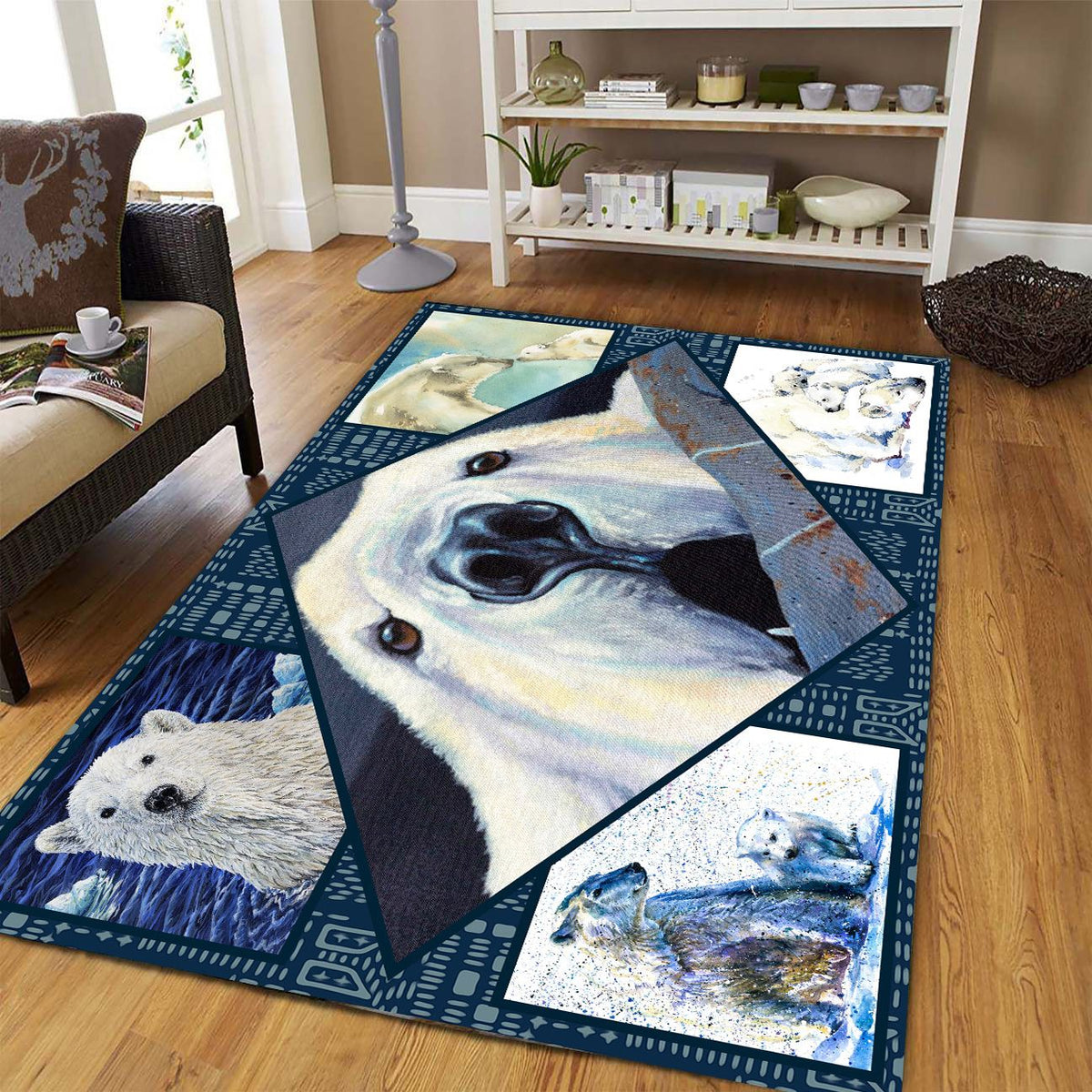 Amazing Polar Bear D0608 Rug