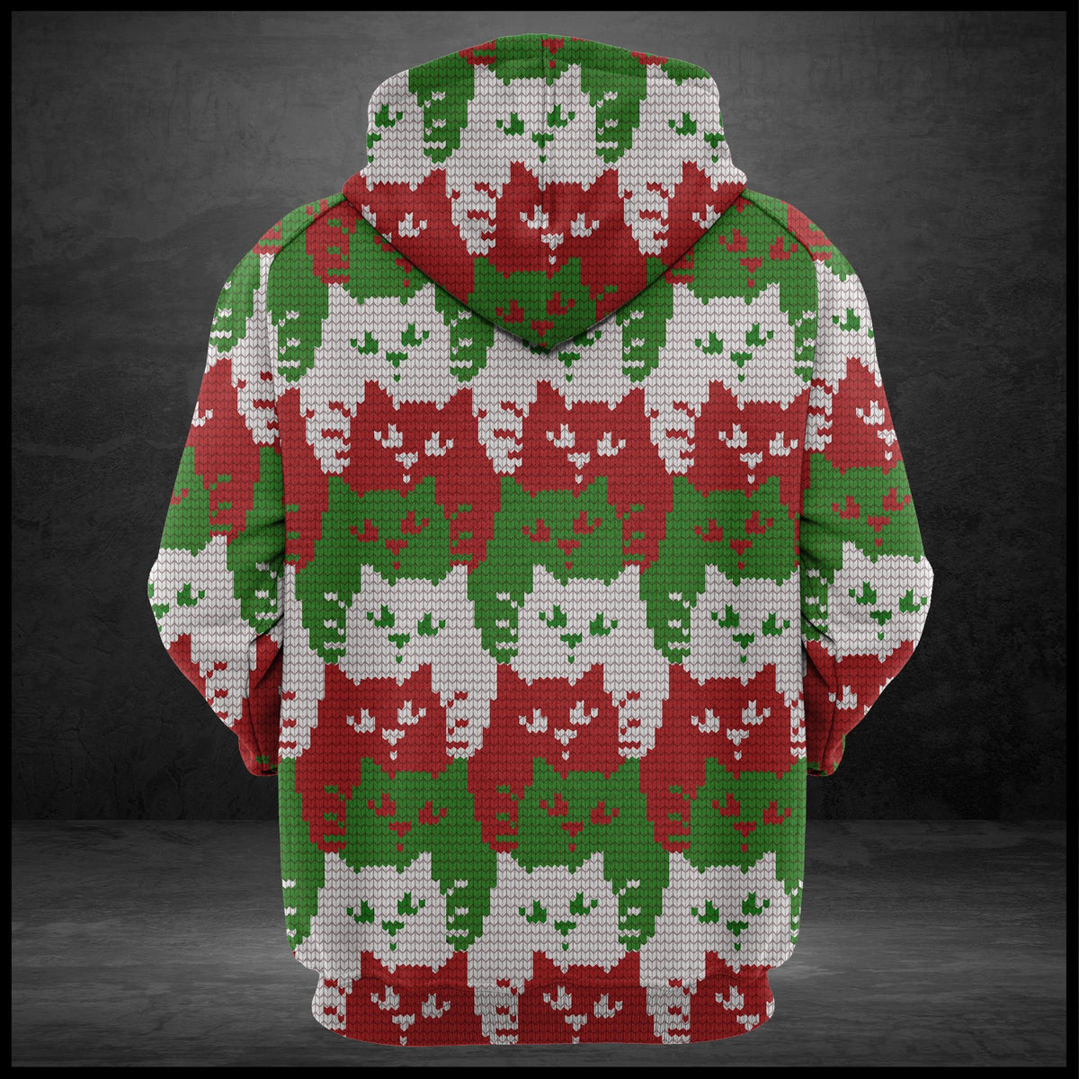 Cat Color Christmas T2408 - All Over Print Unisex Hoodie
