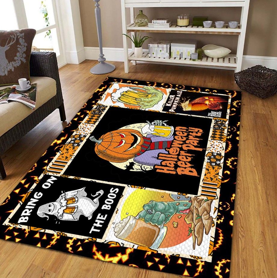 Beer Halloween Party D0909 Rectangle Rug
