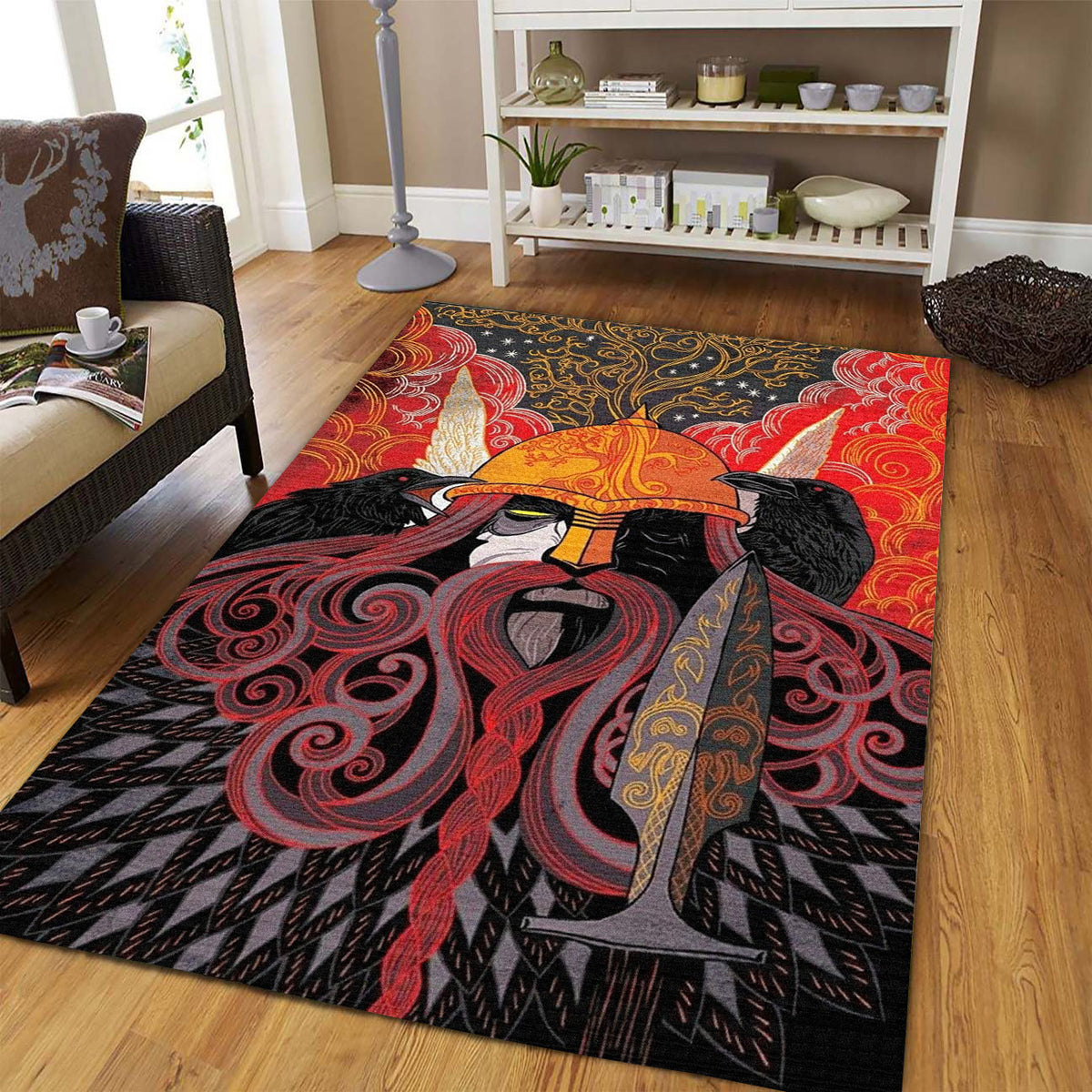 Strong Viking Rectangle Rug