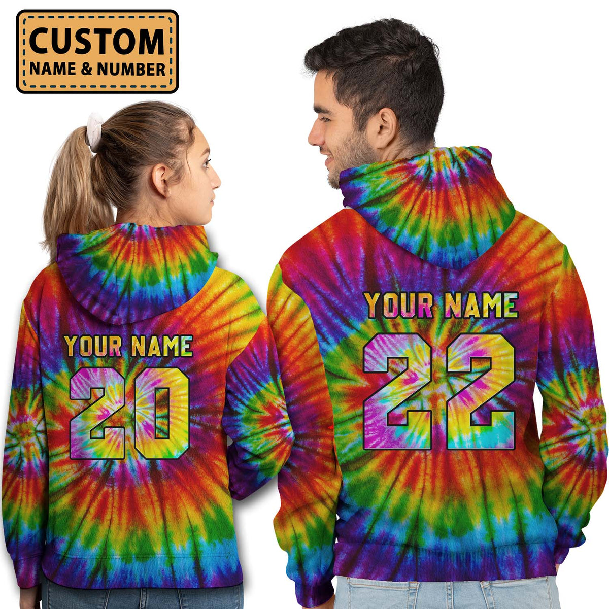 Personalized Bonnie And Clyde Custom Number Name Matching Couple Hoodie Personalizedwitch For Couple