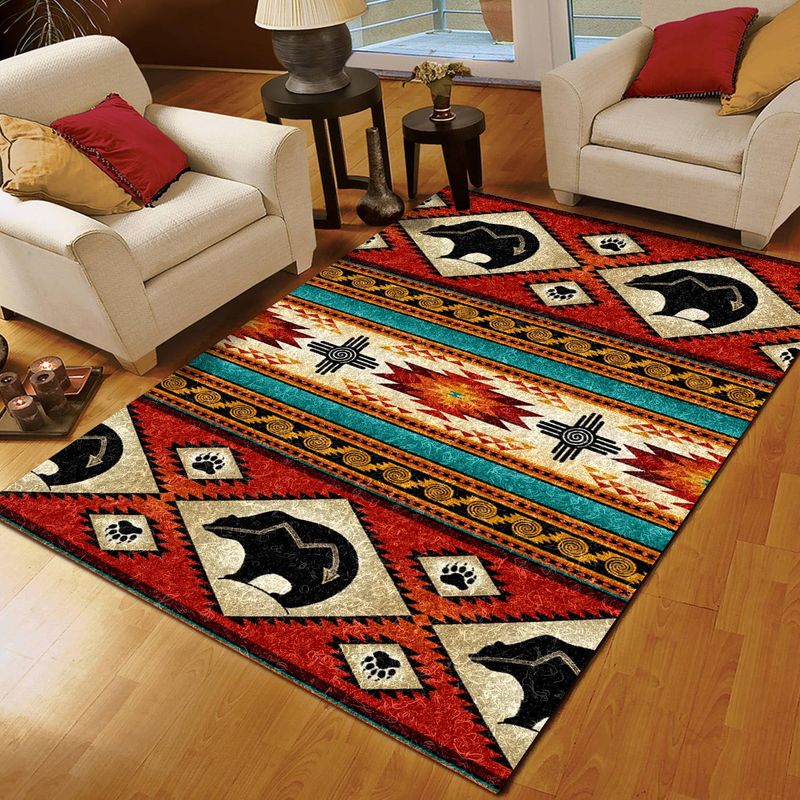 Native American Bear - Rectangle Rug