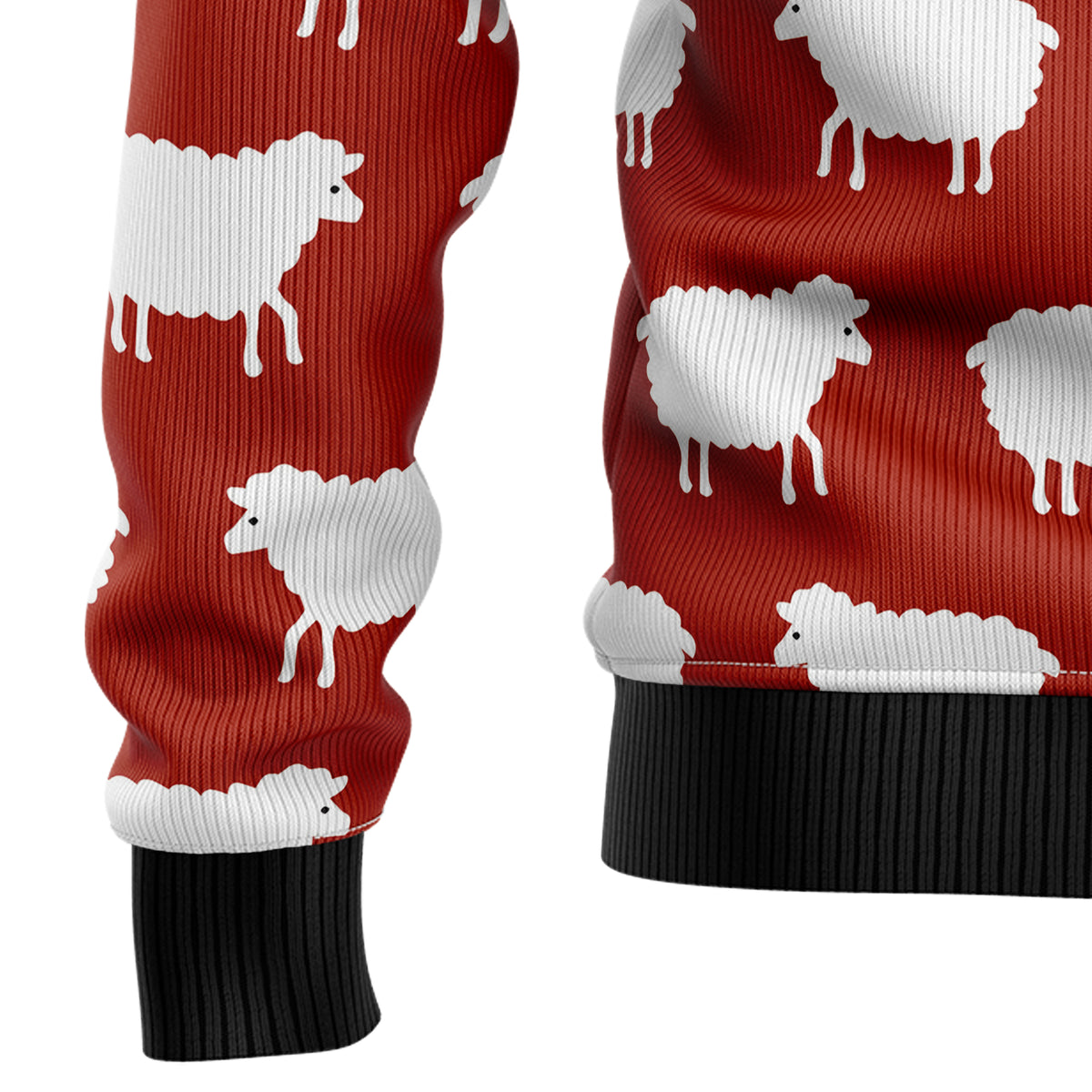 Sheep Black And White T2011 Ugly Christmas Sweater
