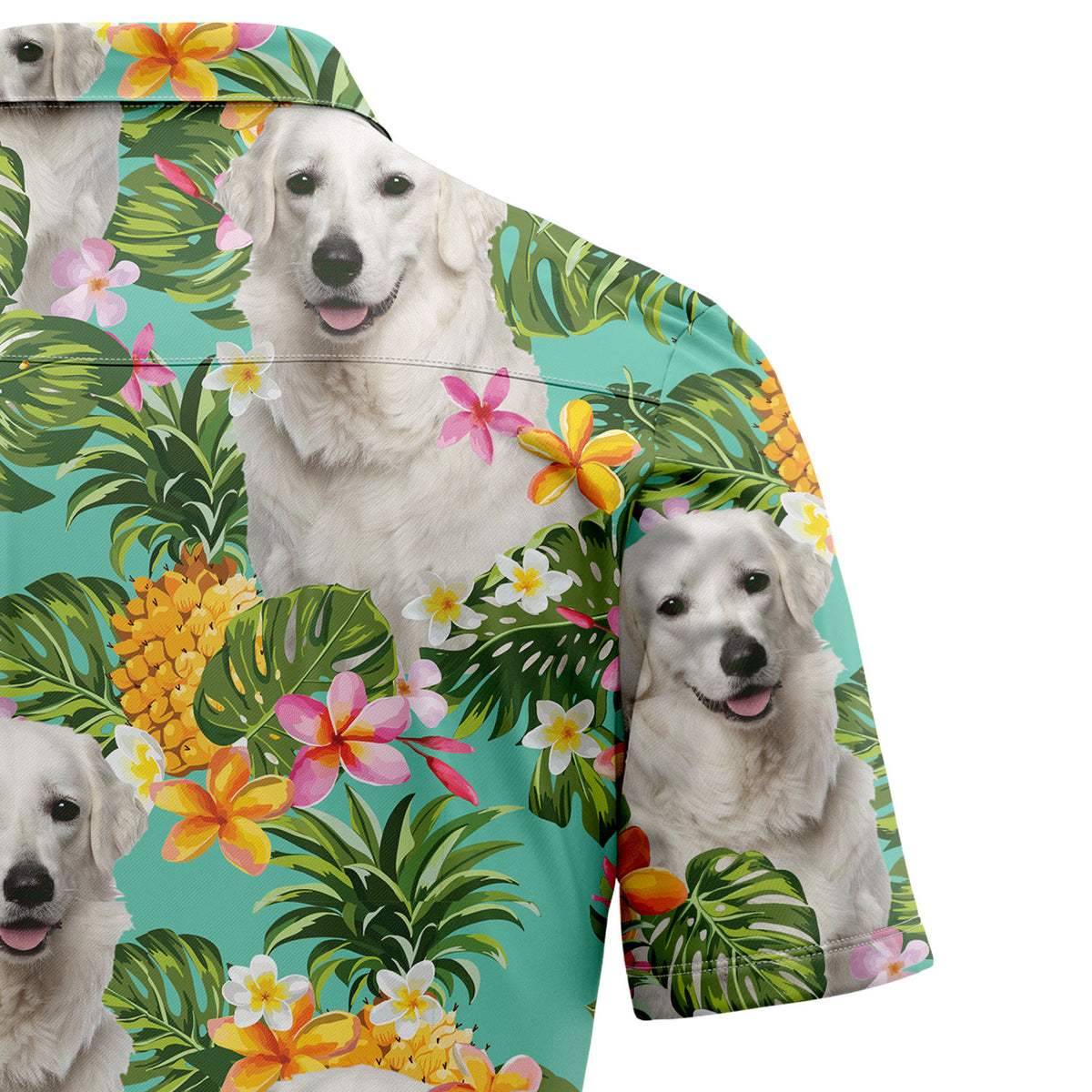 Tropical Pineapple Kuvasz H97087 Hawaiian Shirt
