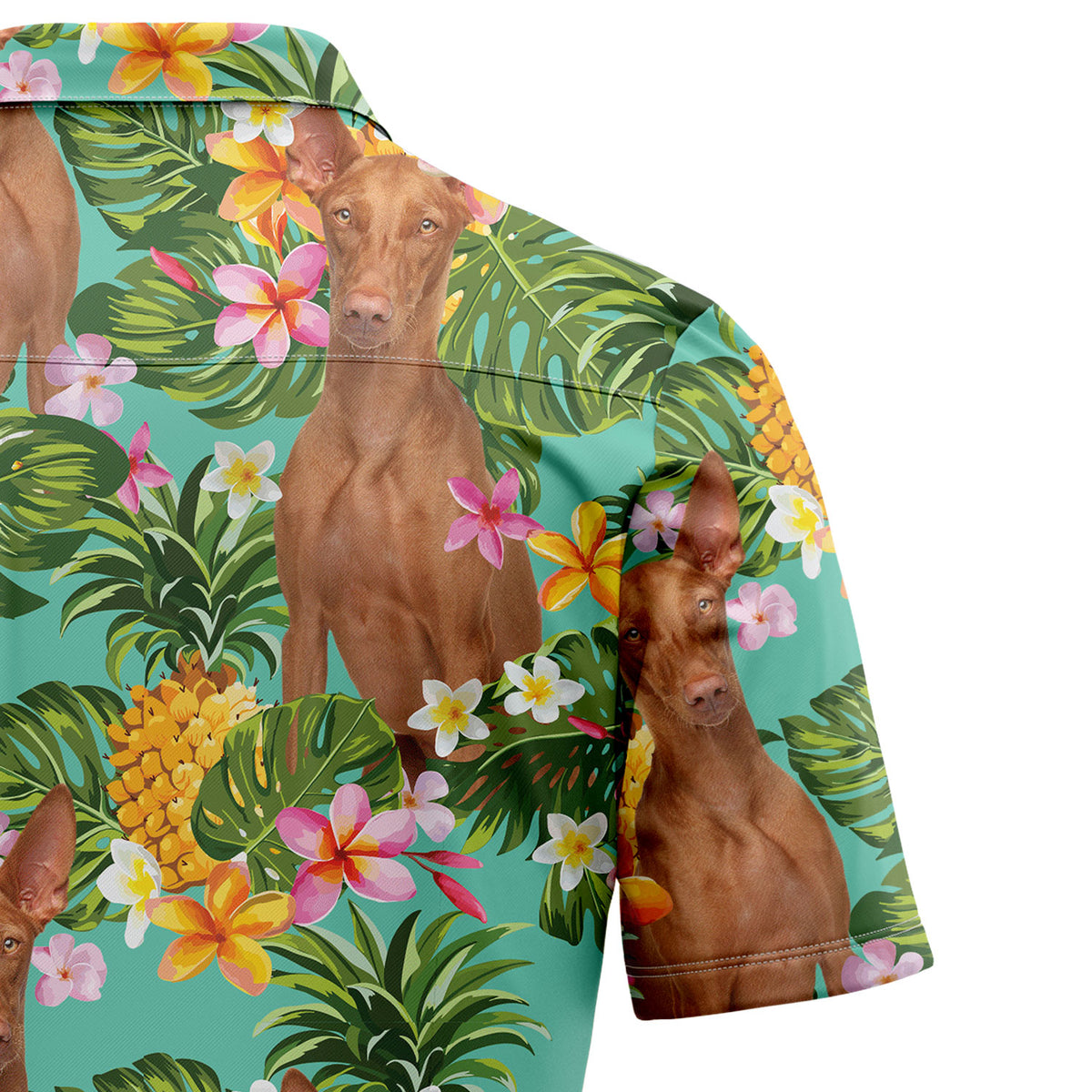 Tropical Pineapple Pharaoh Hound H97089 Hawaiian Shirt