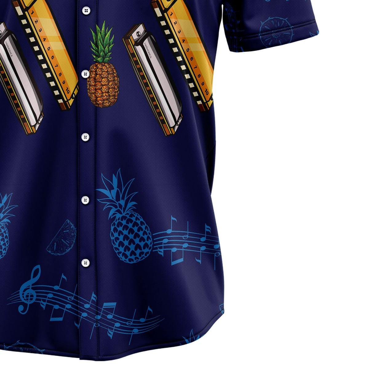 Harmonica Musical Instrument G5805 Hawaiian Shirt