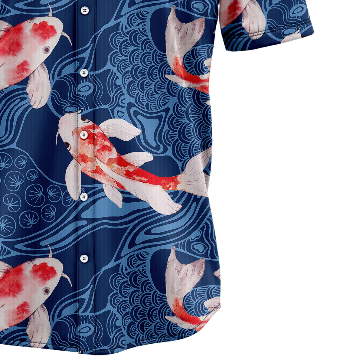 Koi Waves D0907 Hawaiian Shirt