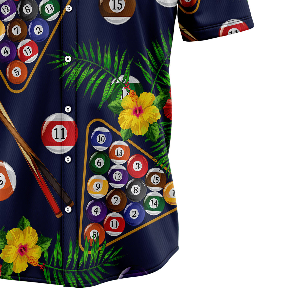 Pool Billiard Hawaii T1007 Hawaiian Shirt