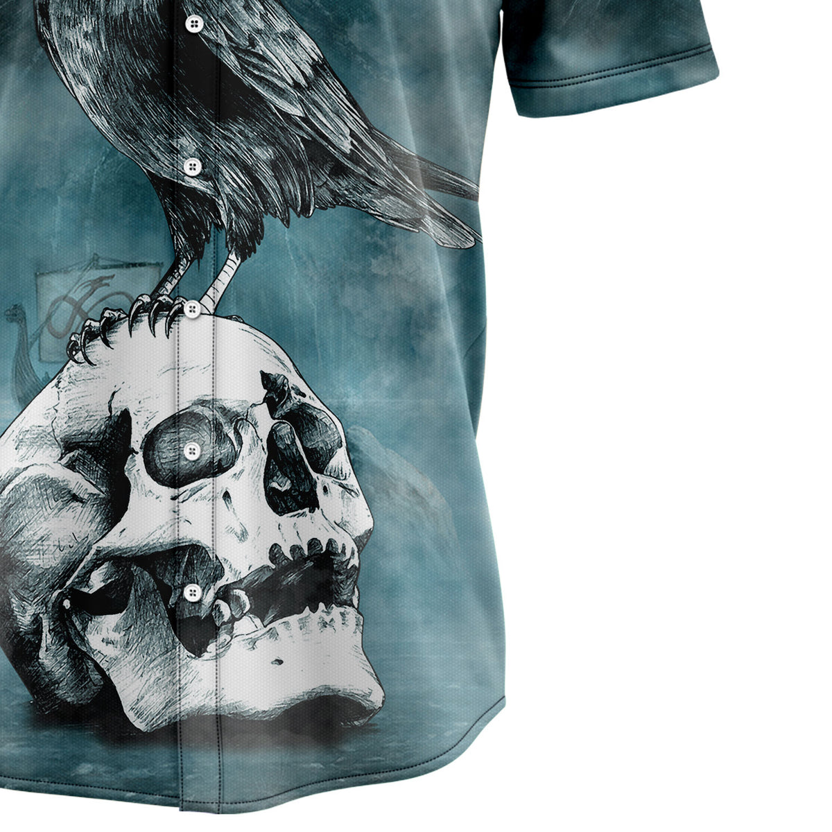 Raven Viking D3007 Hawaiian Shirt