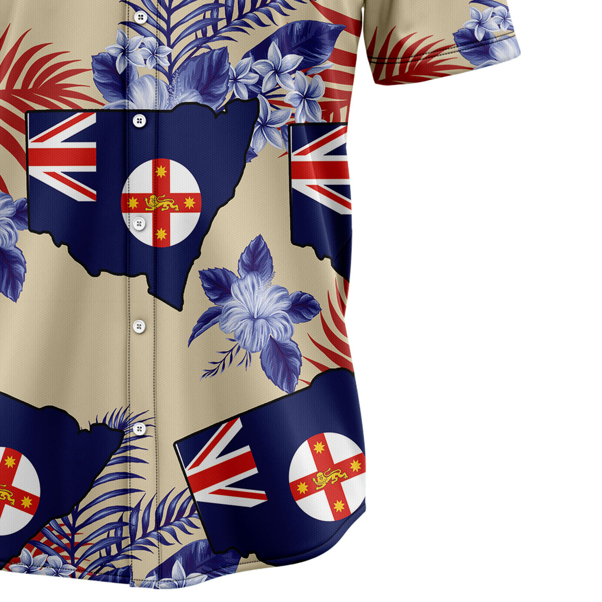 New South Wales Proud H8922 Hawaiian Shirt