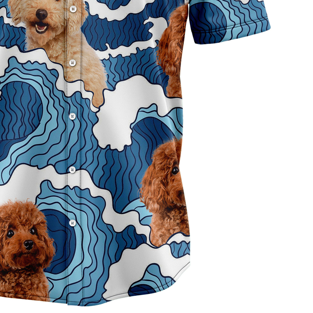 Poodle Wave H3808 Hawaiian Shirt