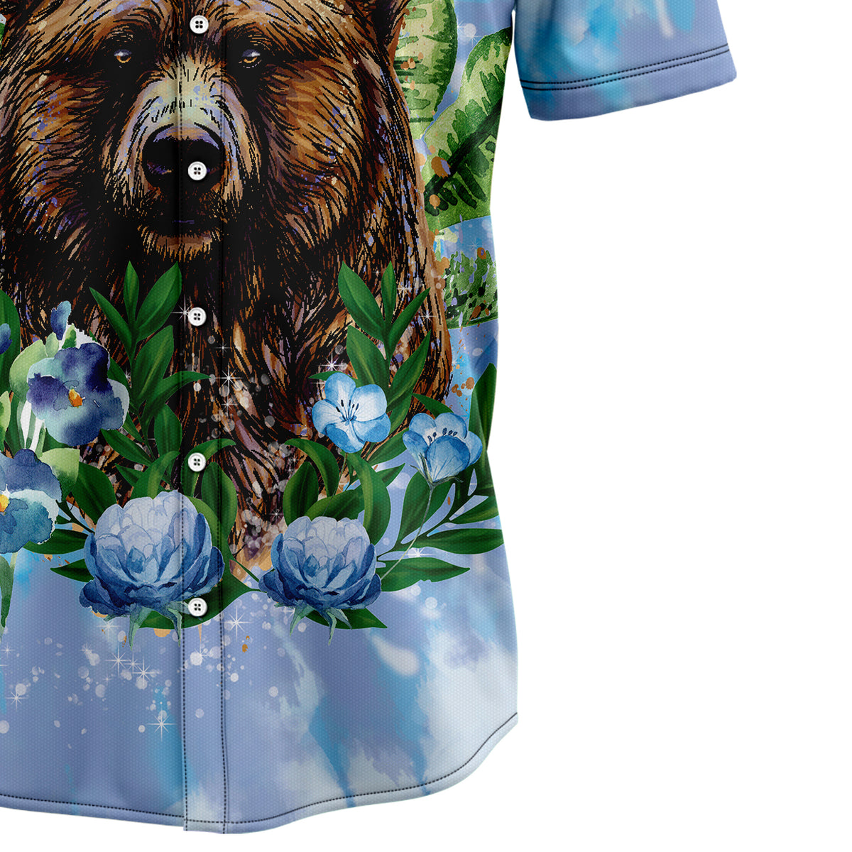 Bear Tie Dye H97023 Hawaiian Shirt