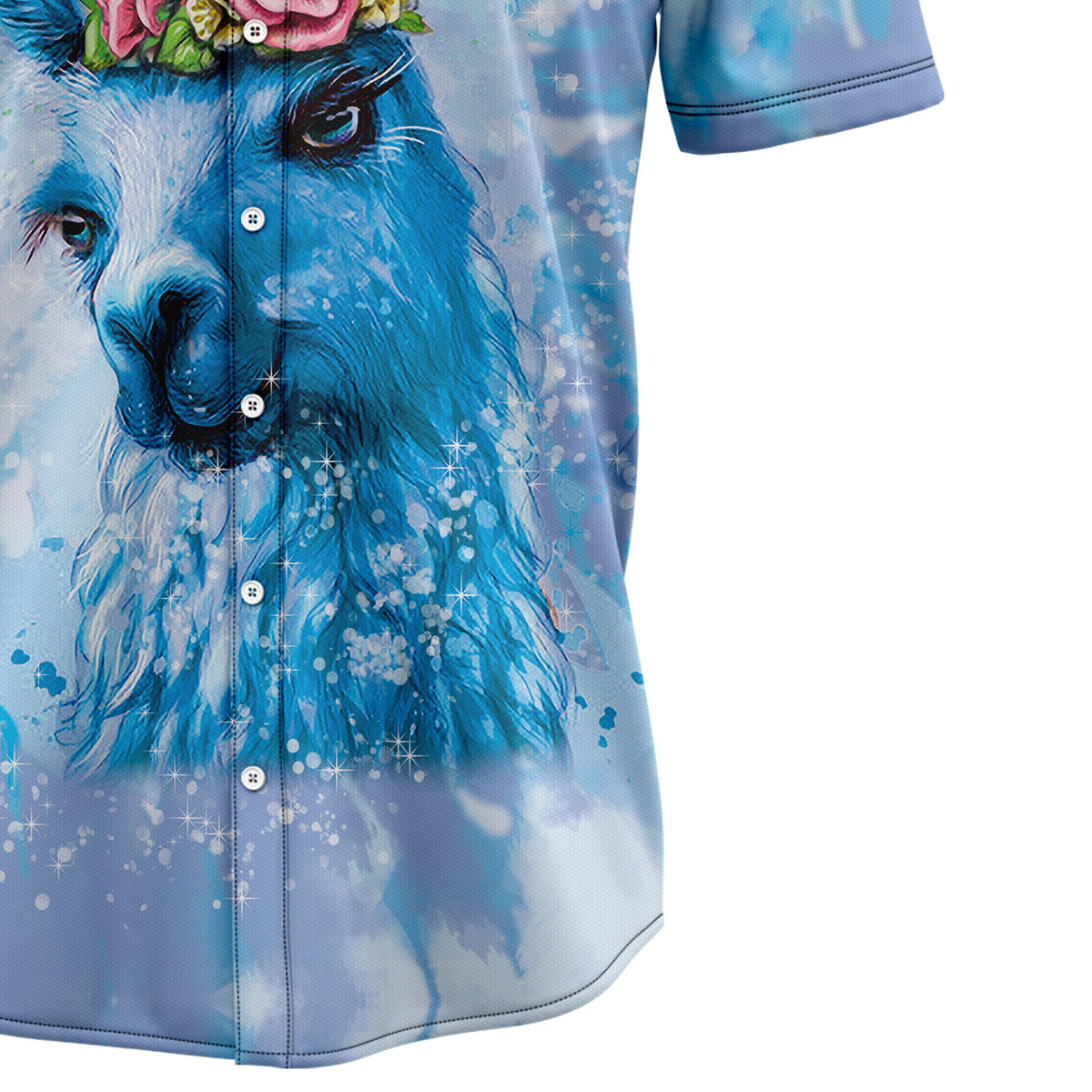Llama Tie Dye H77080 Hawaiian Shirt