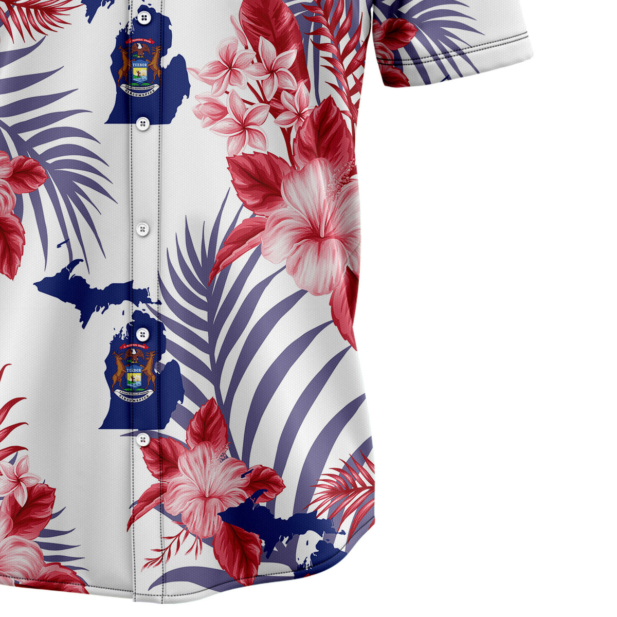 Michigan Flag H28804 Hawaiian Shirt
