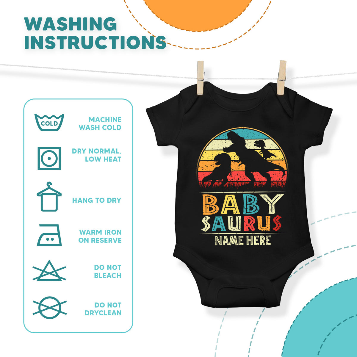 Dinosaur New Parents And Baby Matching Family Shirts Set