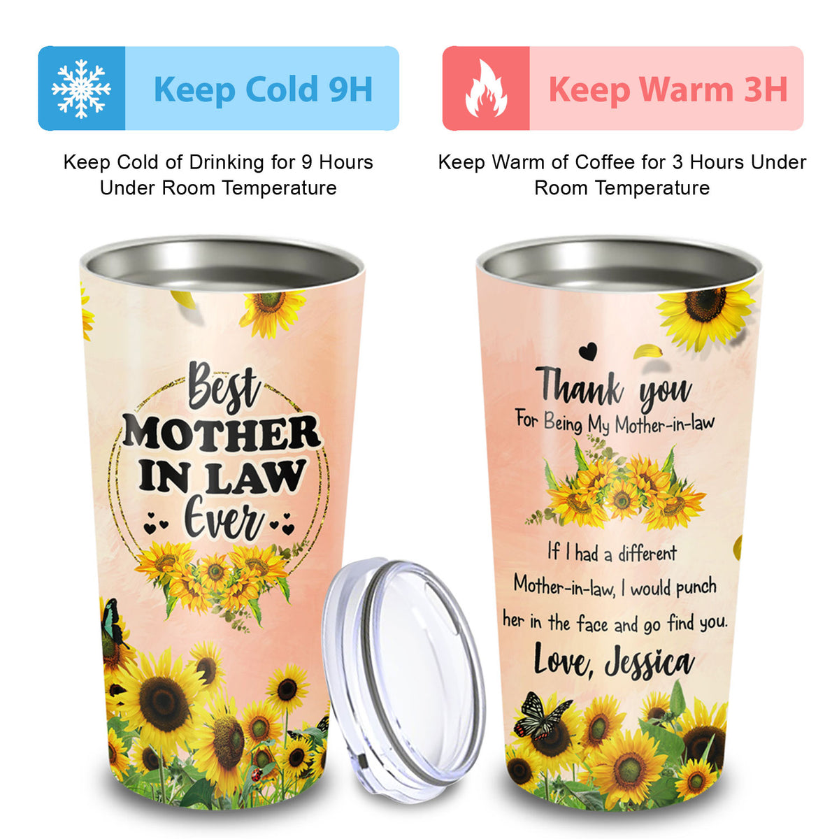 Best Mother In Law Ever Thank You 20Oz Tumbler