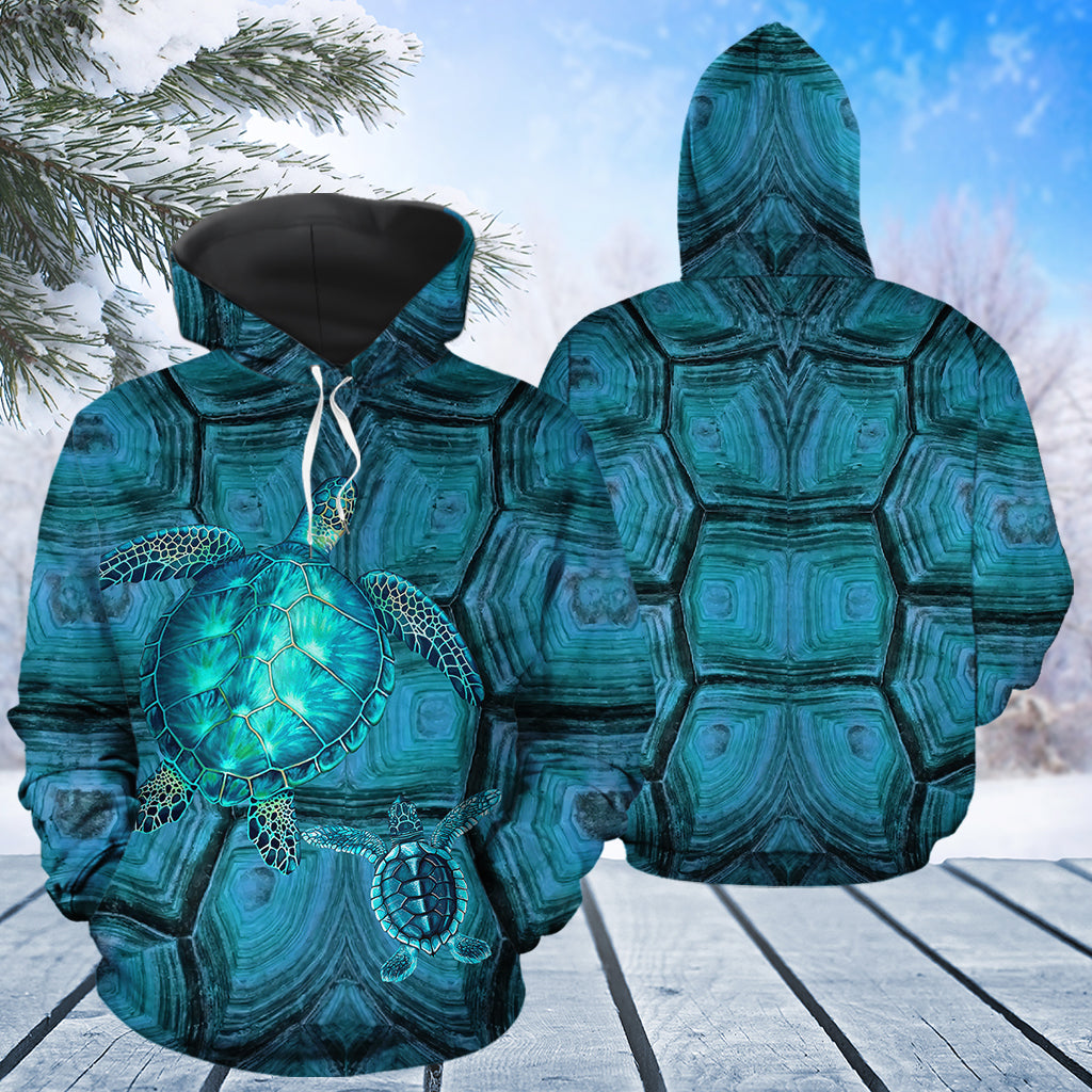 Turtle Ocean Pattern T2011 - All Over Print Unisex Hoodie