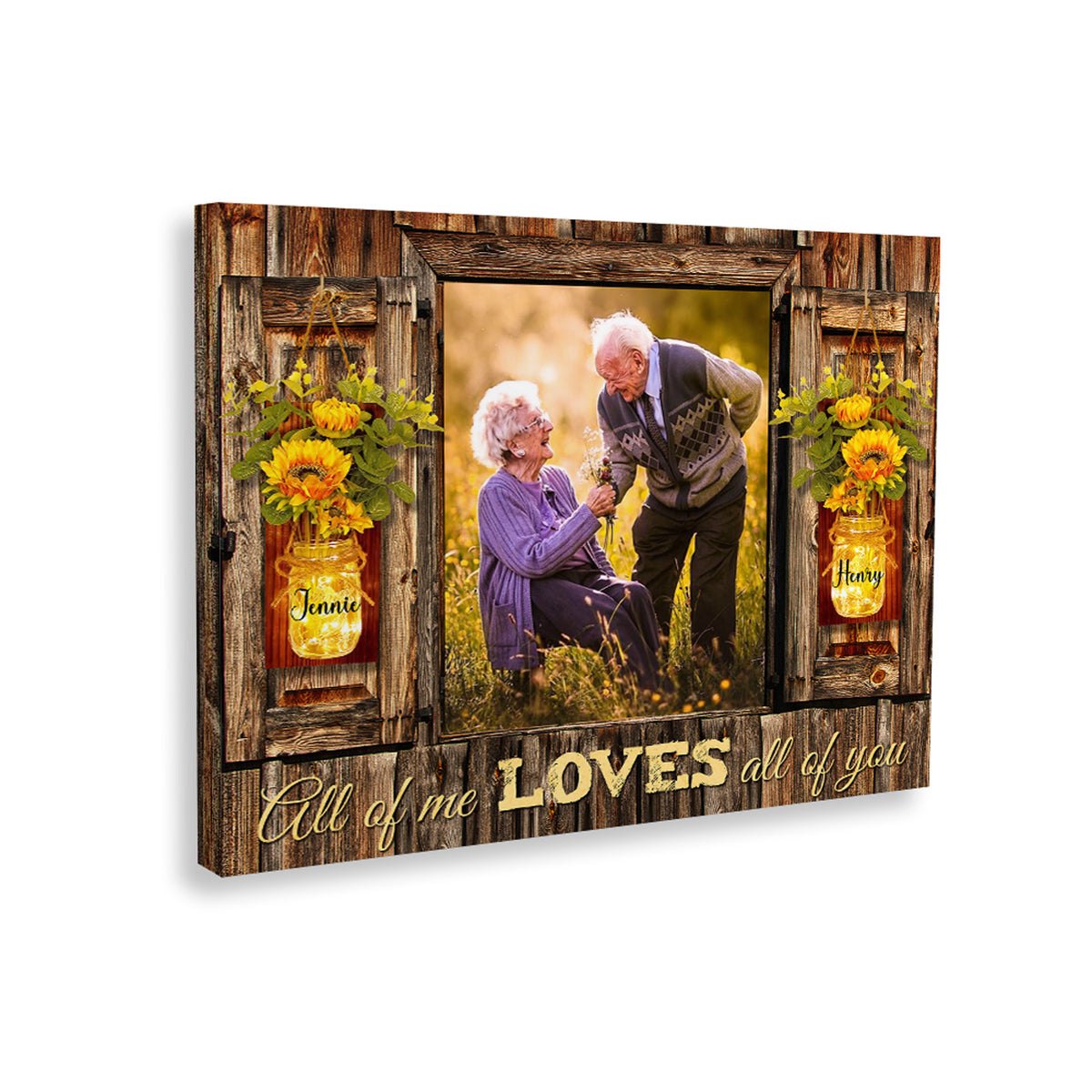 All Of Me Loves All Of You Custom Image Personalized Canvas