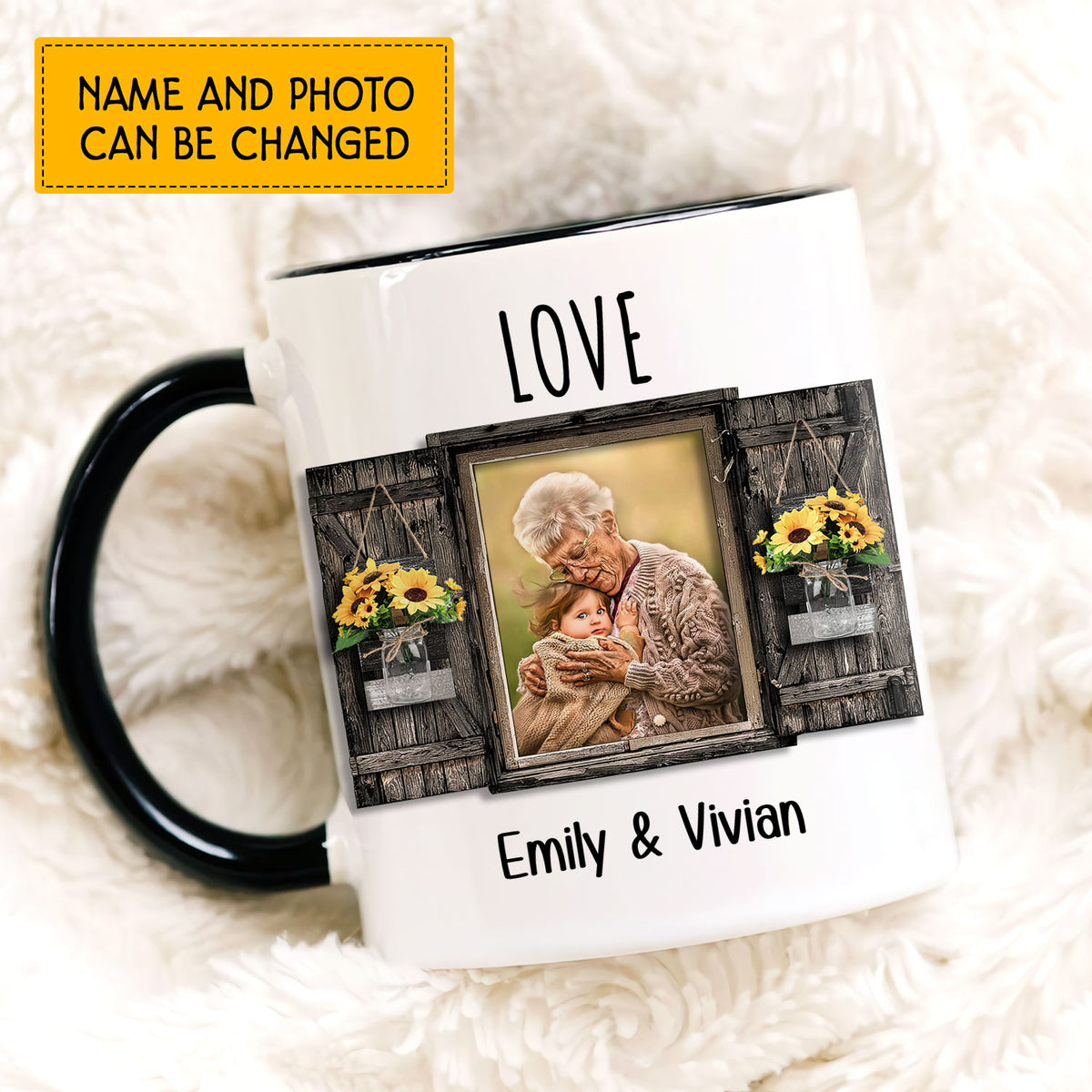 Best Great Grandma Ever Custom Mug With Your Photo, Name & Date