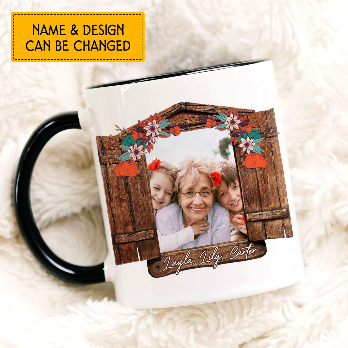 Grandma No Matter How Hard Life Gets At Least You Don't Have Ugly Grandchildren Custom Mug