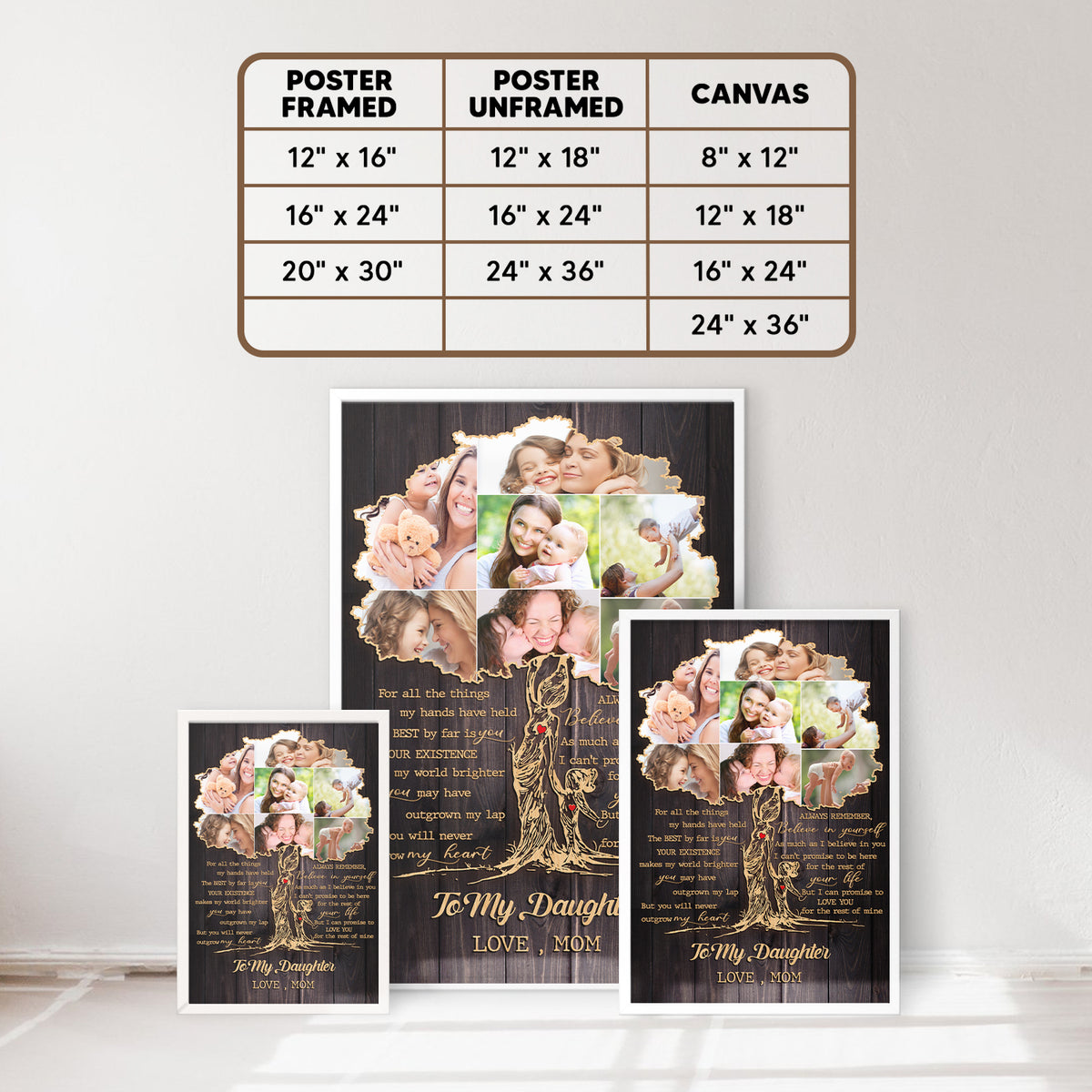 Always Remember Believe In Yourself Personalized Vertical Poster