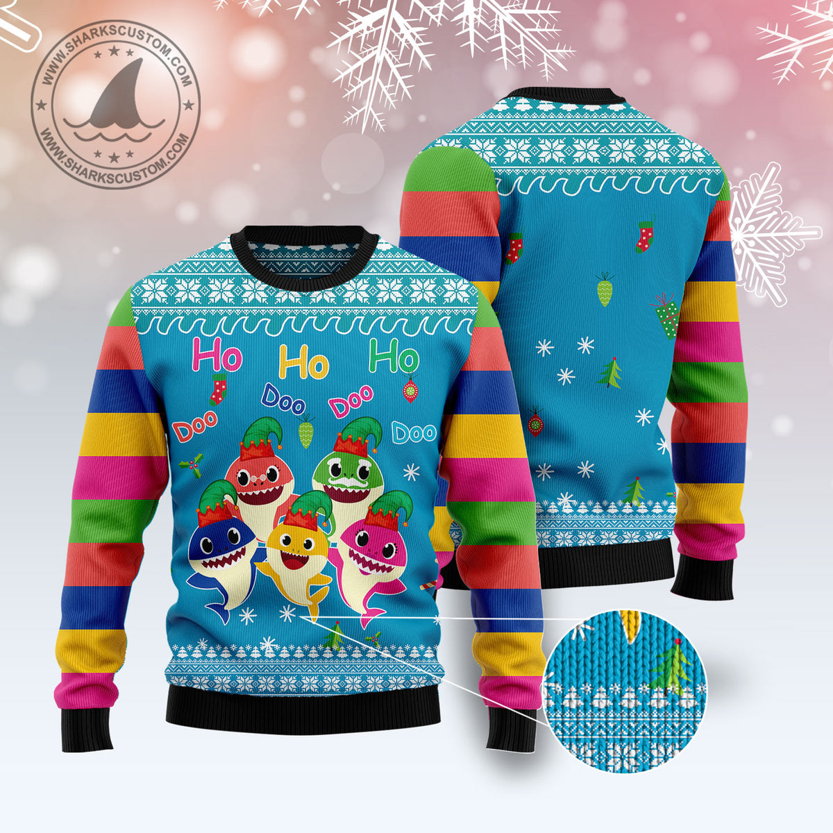 Shark Doo Doo Doo T0611 Ugly Christmas Sweater