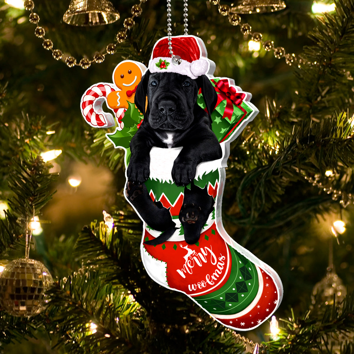 Great Dane Red Truck Acrylic Ornament