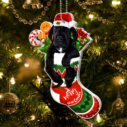 Great Dane Red Truck Acrylic Ornament