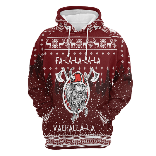 Viking Fa La La La All Over Print Unisex Hoodie