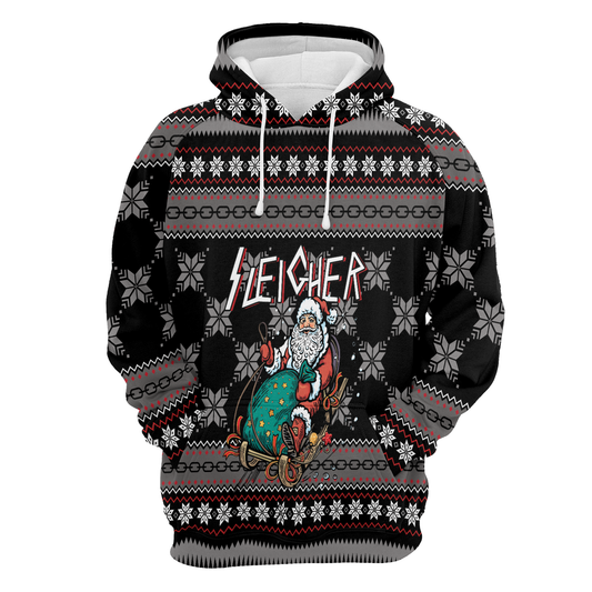 Santa Sleigher All Over Print Unisex Hoodie