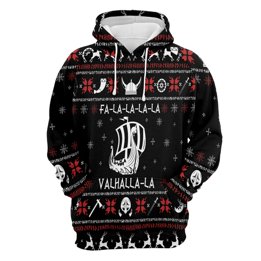 Valhalla Viking All Over Print Unisex Hoodie