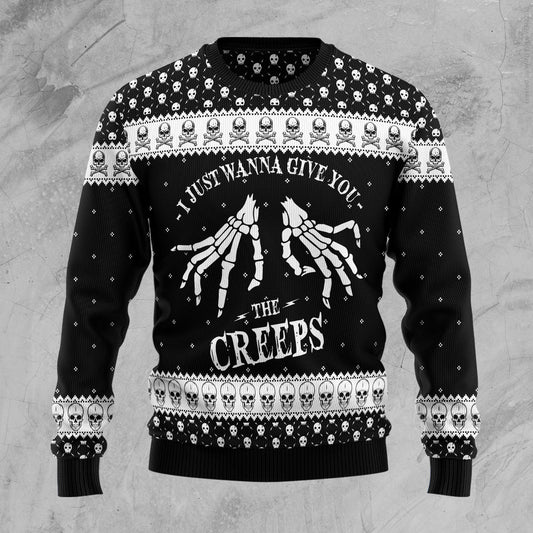 Skull The Creeps TY910 Halloween Sweater