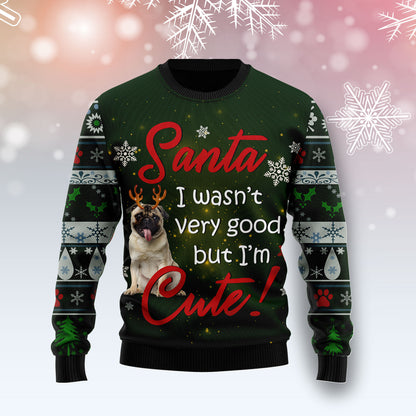 Pug I'm Cute TY1011 Ugly Christmas Sweater